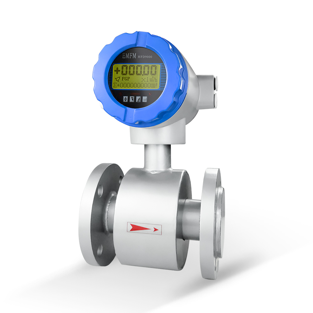 What are the advantages of electromagnetic flowmeters in sediment and wastewater measurement?